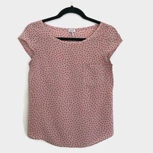 Splendid Cap Sleeve Polka Dot Top